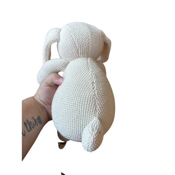 Hand knit made in India bunny plush - Picture 4 of 8
